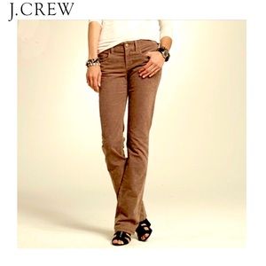 J. Crew City Fit Brown Corduroy Jeans Pants in 26S
